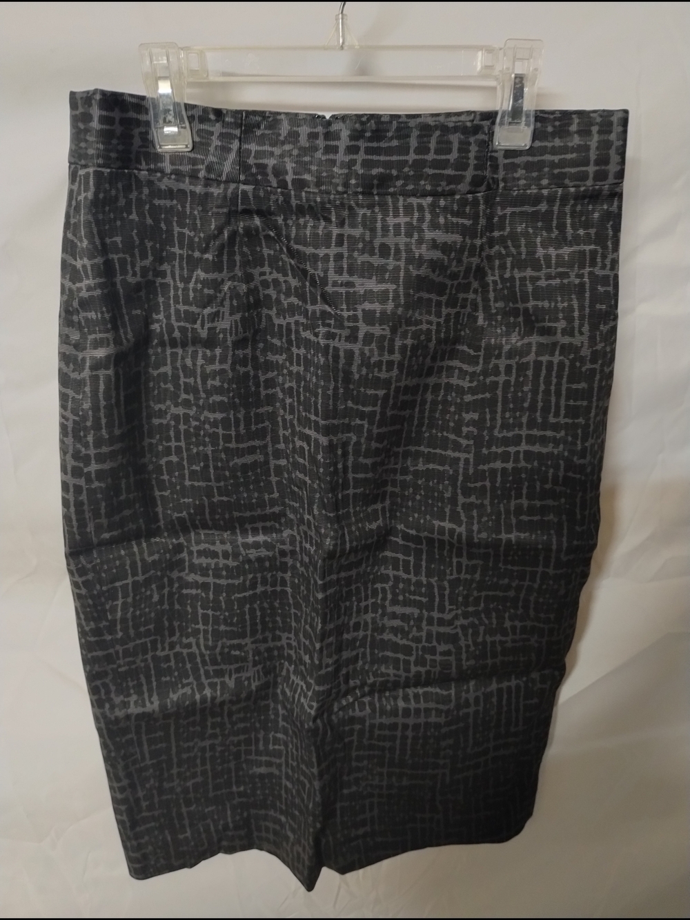 LOFT Black Animal Print Pencil Skirt